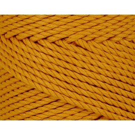 Virvė medvilninė sukta garstyčių apvali 4mm